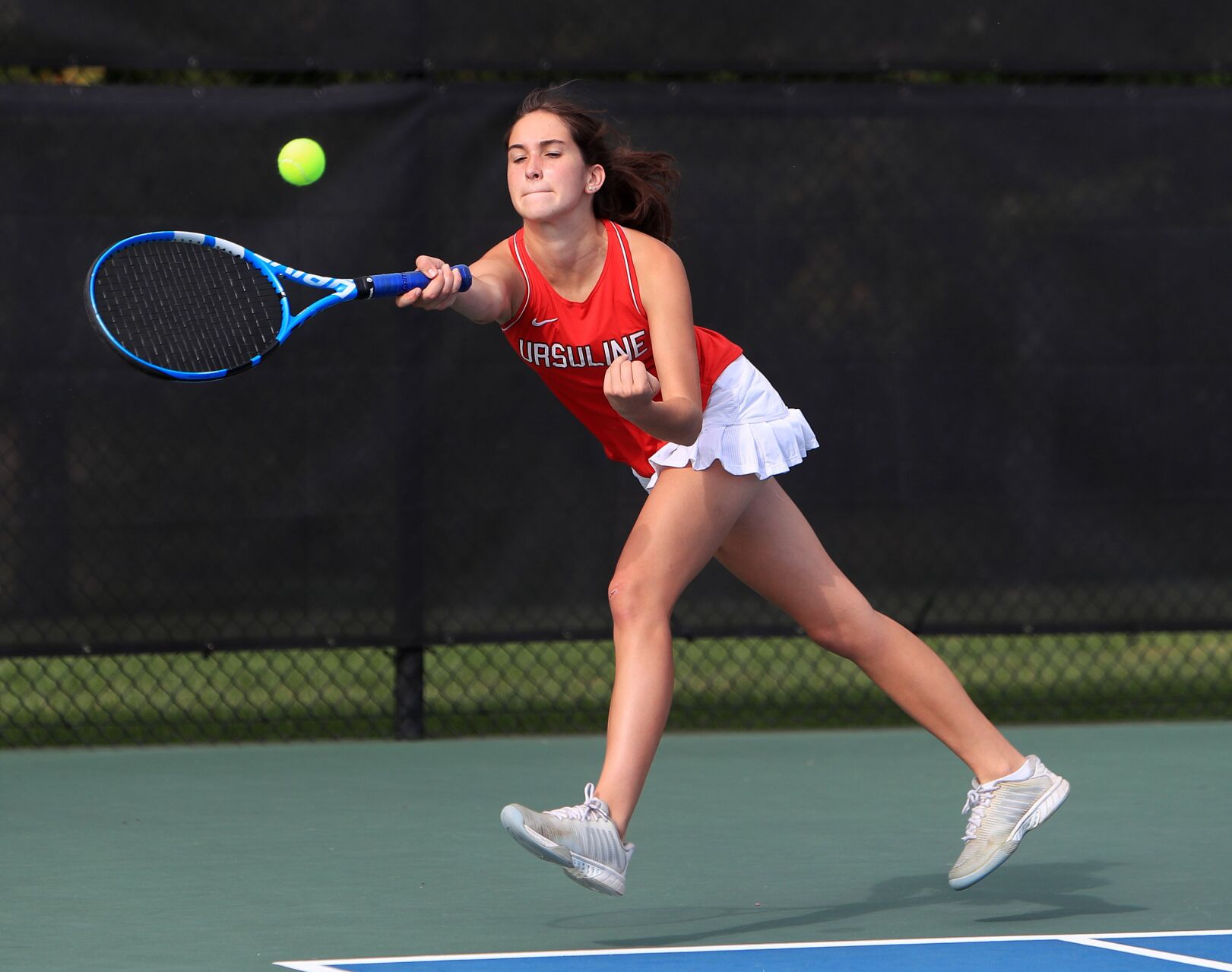 Class 1 District 6 girls tennis team championship: Westminster 5, Ursuline 2